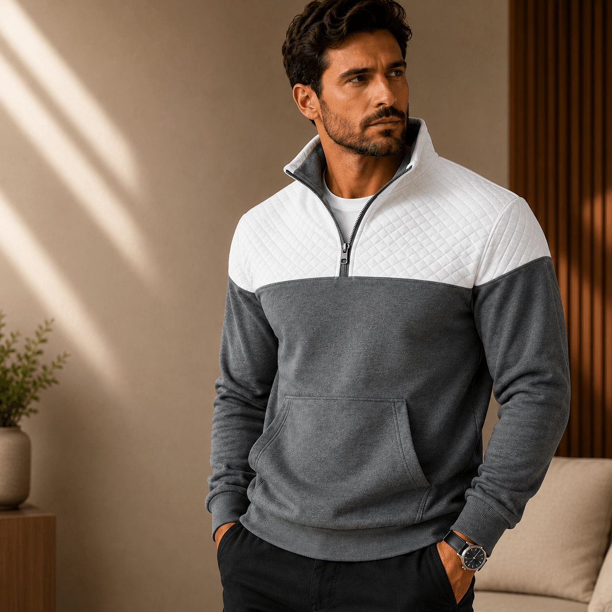Martin | Suéter Houston De Algodón Bicolor