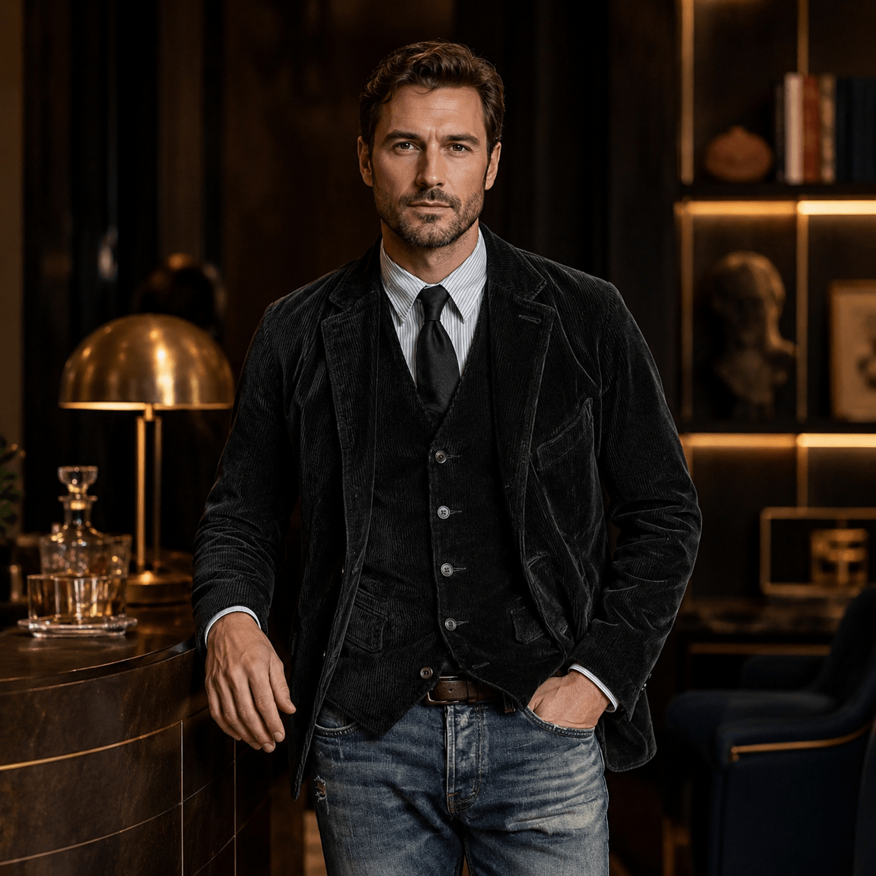 ADOLFO™| CHAQUETA Y CHALECO VINTAGE