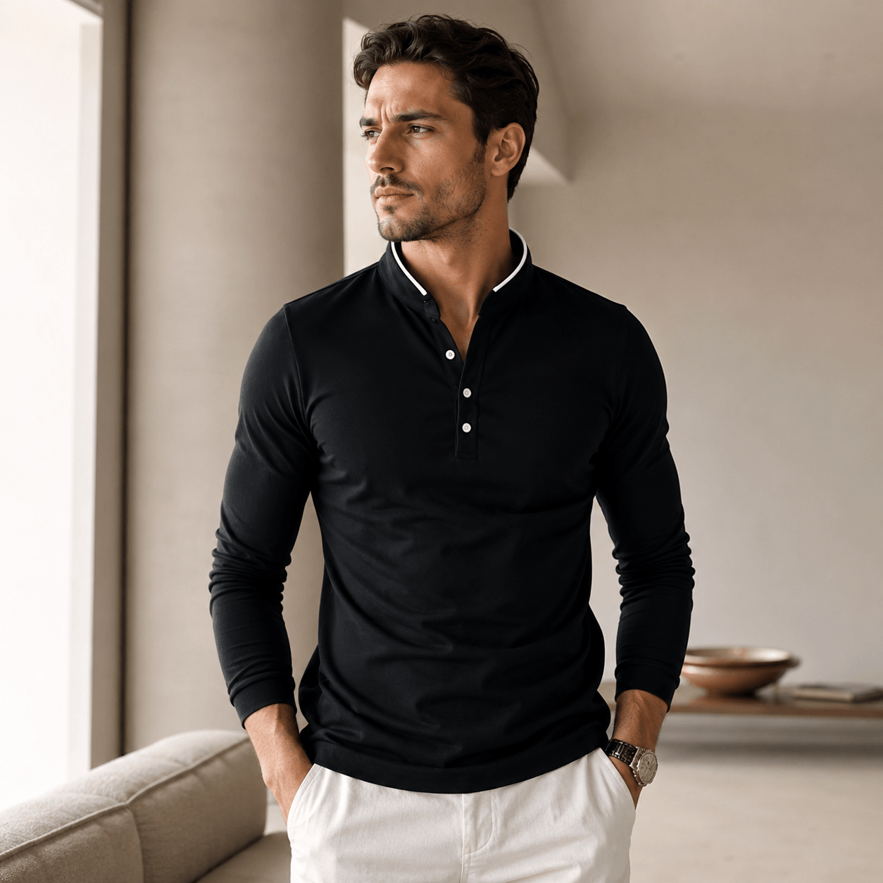 Demen | Suéter De Manga Larga De Lujo Para Hombre