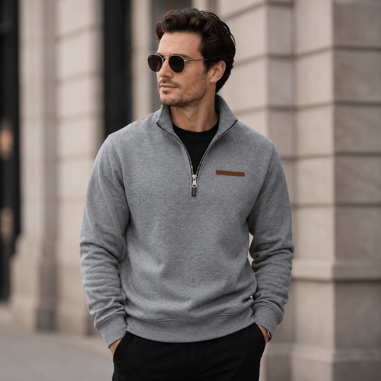 Lorenza - Sudadera Casual De Polar Para Hombre