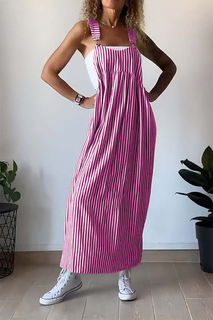 Lydia™ - Vestido casual de rayas con tirantes