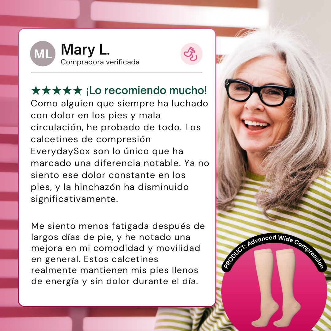 Calcetines de Compresión Ancha Avanzados para Uso Diario y Comodidad