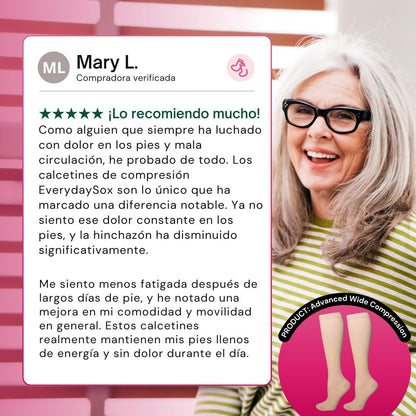 Calcetines de Compresión Ancha Avanzados para Uso Diario y Comodidad