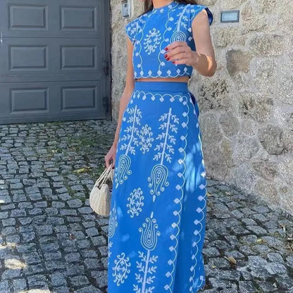 Melissa™ - Conjunto de top y falda larga