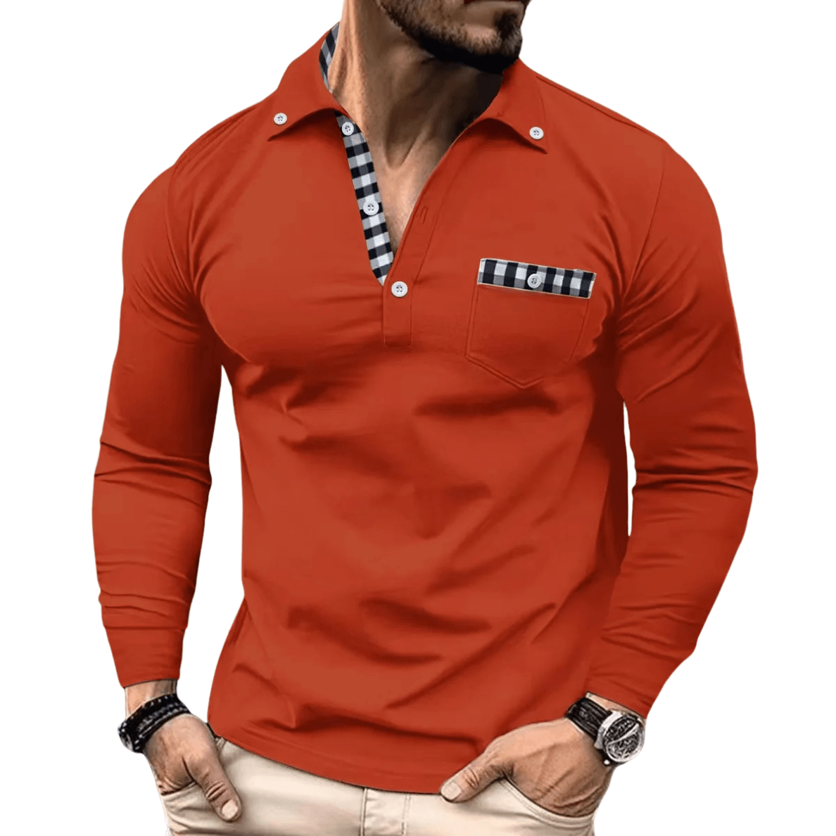 Lotas | Polo Elegante A Cuadros Para Hombre
