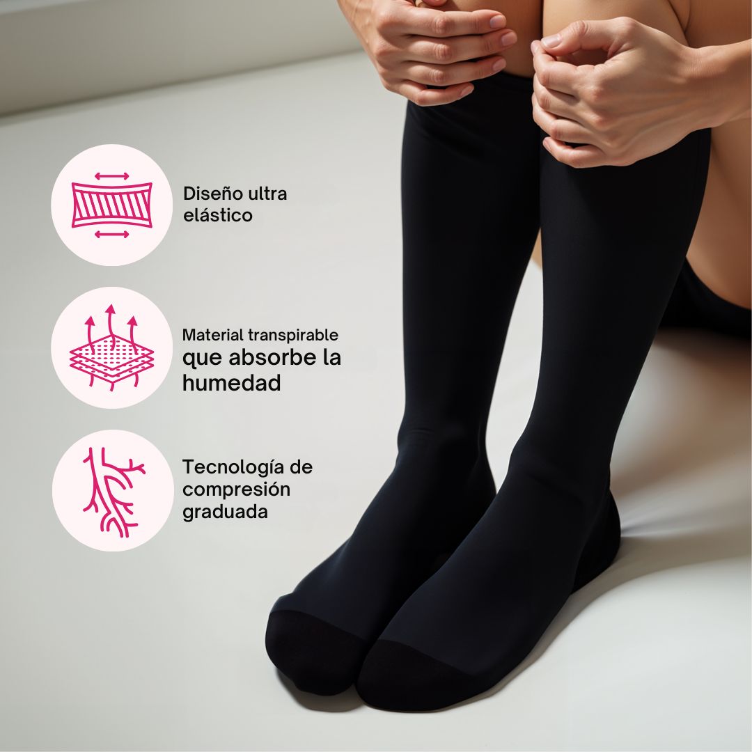 Calcetines de Compresión Ancha Avanzados para Uso Diario y Comodidad