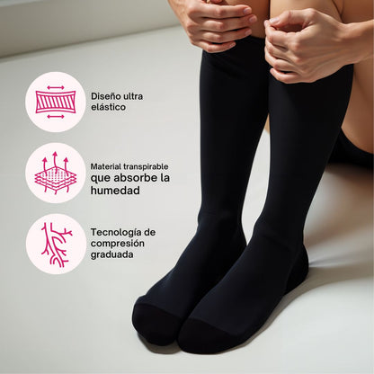 Calcetines de Compresión Ancha Avanzados para Uso Diario y Comodidad