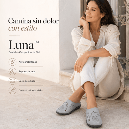 Luna™ Sandalias Ortopédicas de Piel