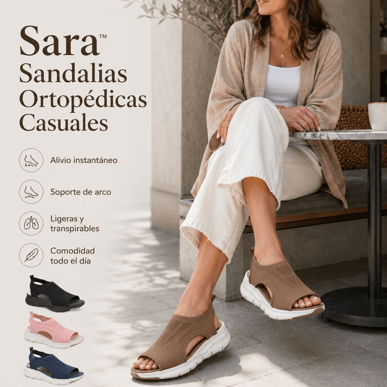 Sara™ Sandalias Ortopédicas Casuales