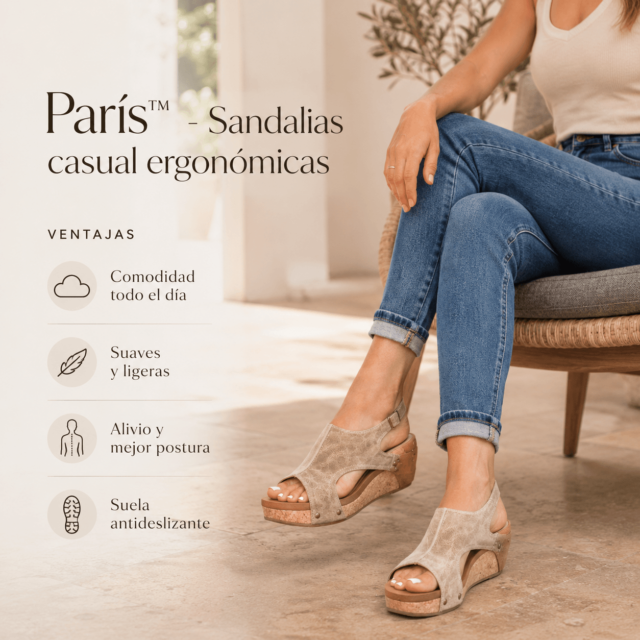 París™ - Sandalias casual ergonómicas