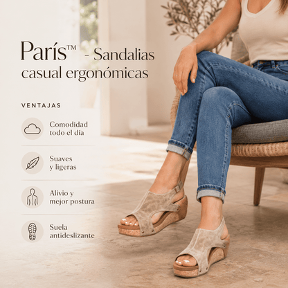 París™ - Sandalias casual ergonómicas