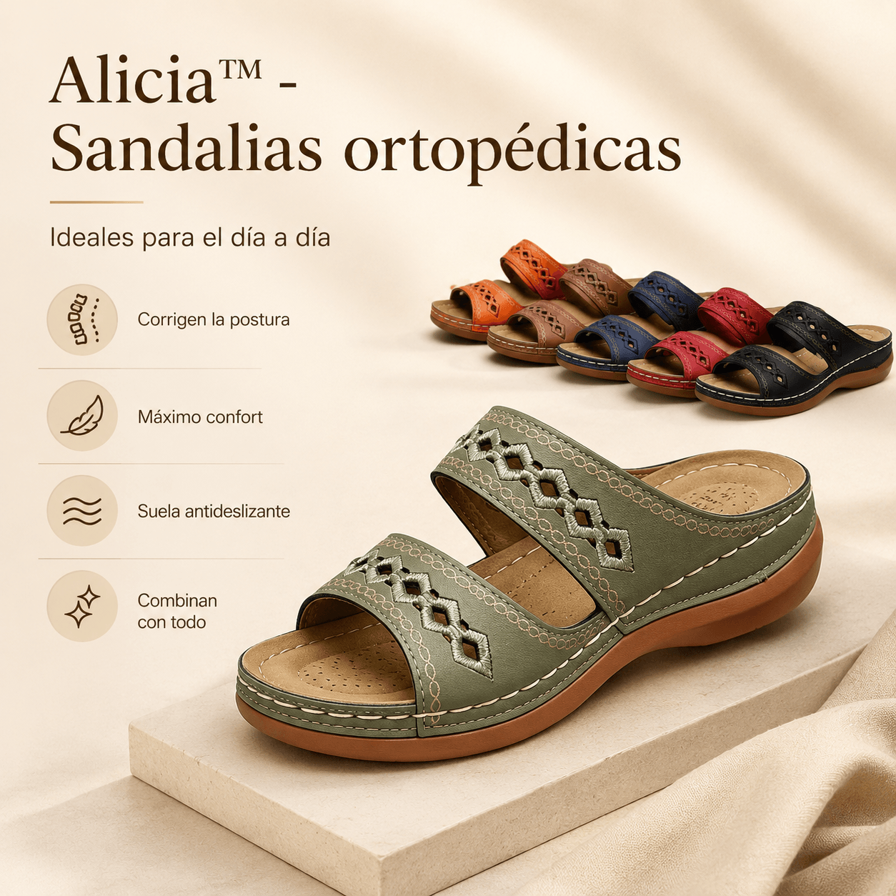 Alicia™ - Sandalias ortopédicas