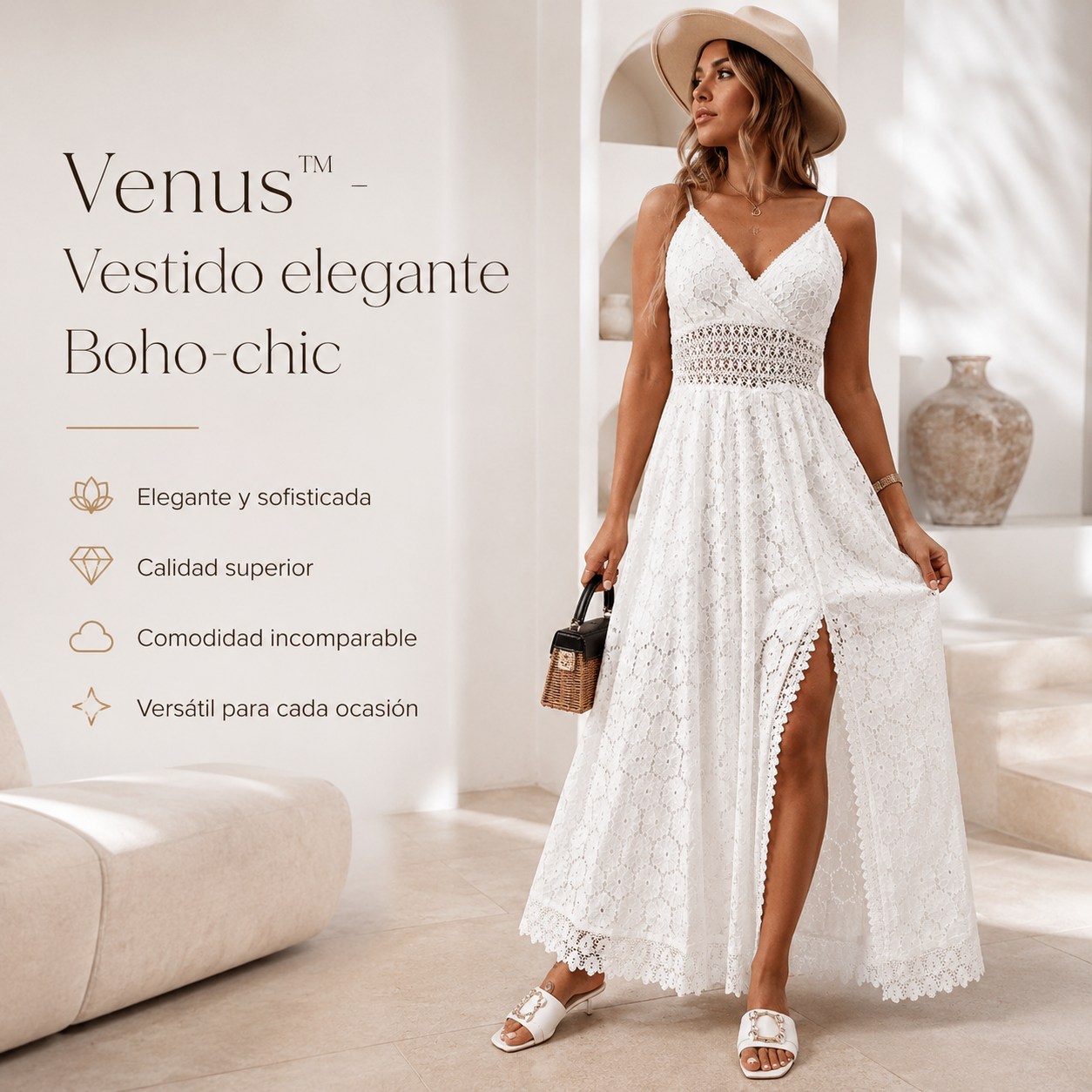 Venus™ - Vestido elegante Boho-chic