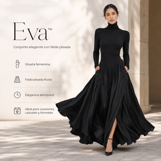 Eva™ | Conjunto elegante con falda plisada