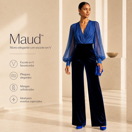 Maud™ | Mono elegante con escote en V