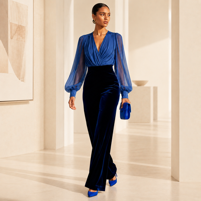 Maud™ | Mono elegante con escote en V