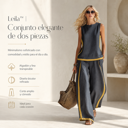 Leila™ | Conjunto elegante de dos piezas