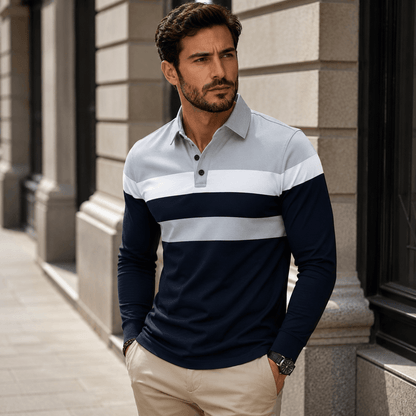 Egu | Polo De Rayas Tricolor Para Hombre