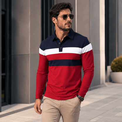 Egu | Polo De Rayas Tricolor Para Hombre