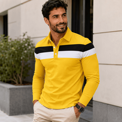 Egu | Polo De Rayas Tricolor Para Hombre