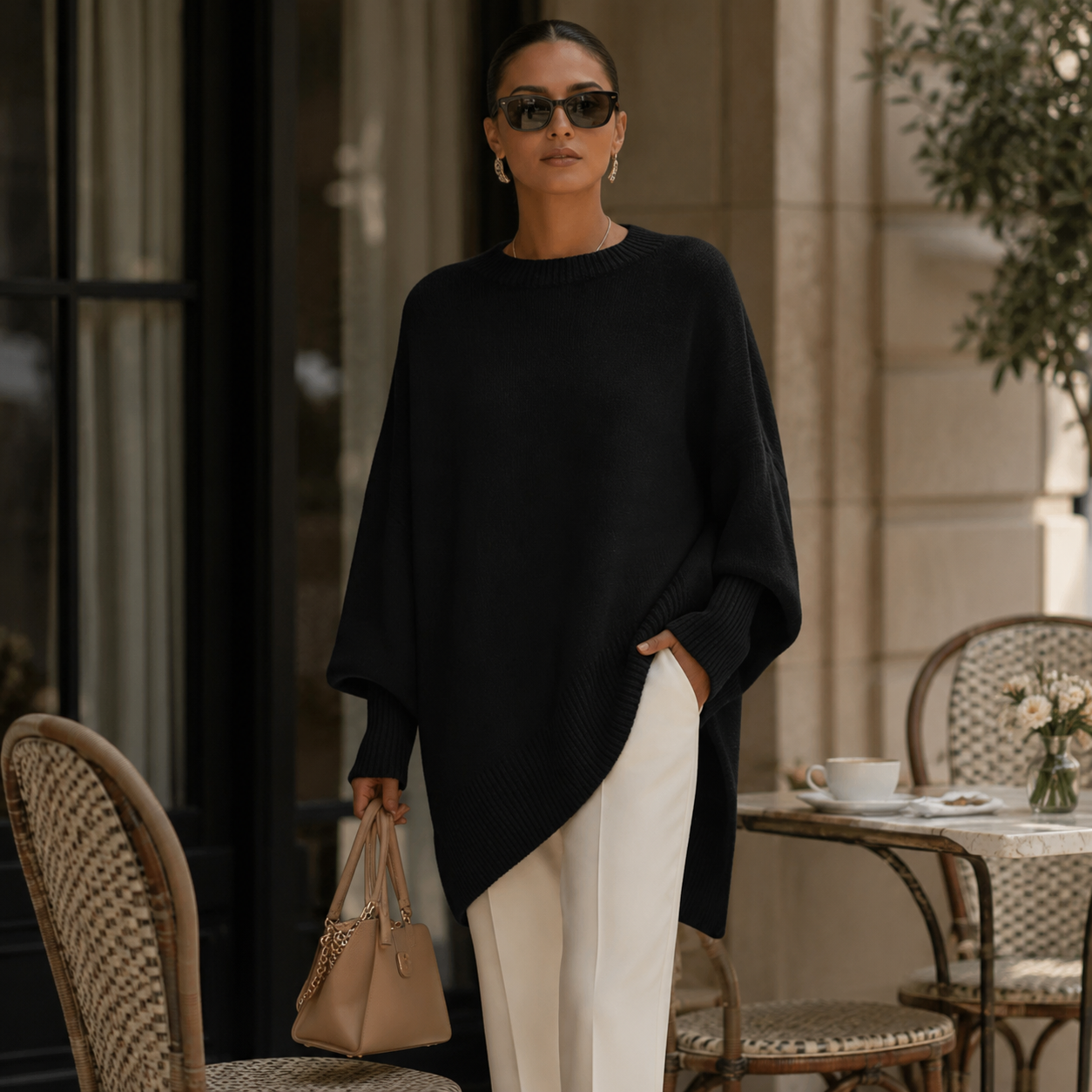 Livia™ | Suéter Poncho Oversize Elegante