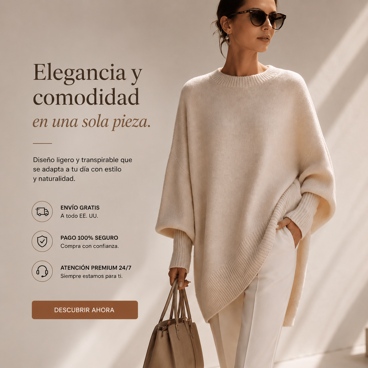 Livia™ | Suéter Poncho Oversize Elegante