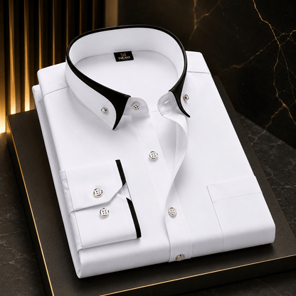 Albert: Camisa Clásica De Algodón Con Mangas Largas