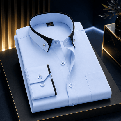 Albert: Camisa Clásica De Algodón Con Mangas Largas