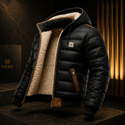 Théo | Abrigo Acolchado Con Capucha Y Forro De Sherpa