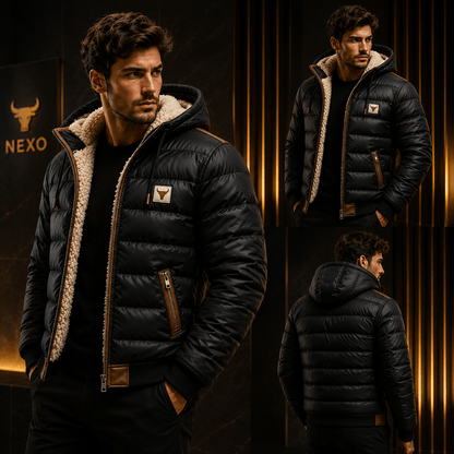 Théo | Abrigo Acolchado Con Capucha Y Forro De Sherpa