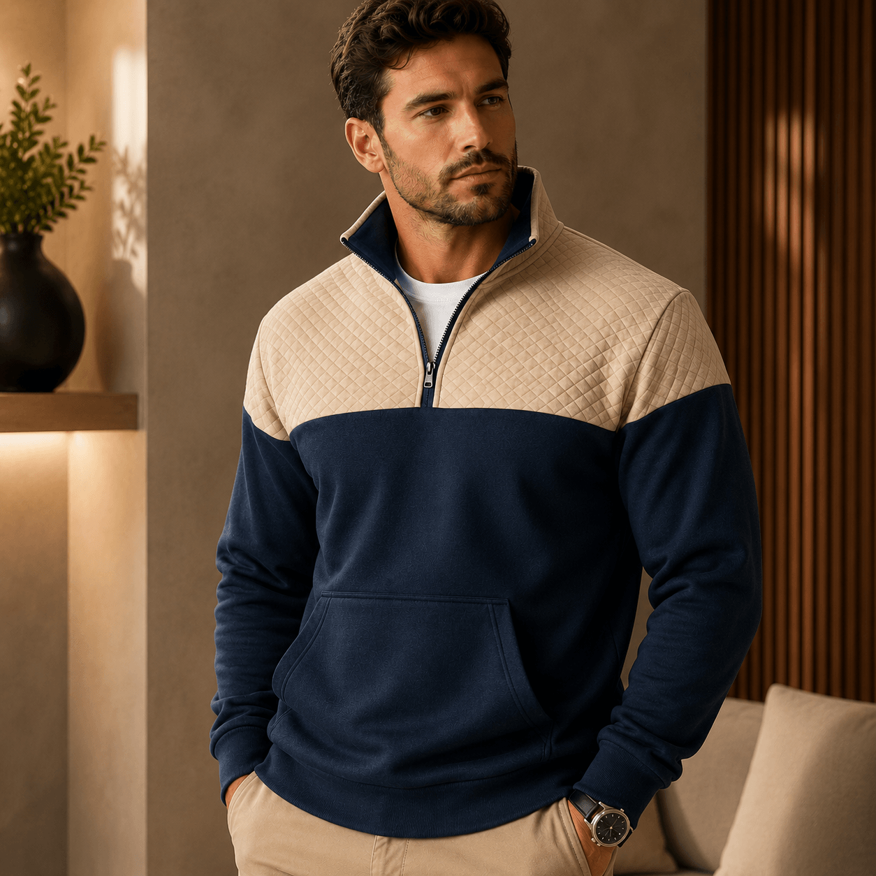 Martin | Suéter Houston De Algodón Bicolor