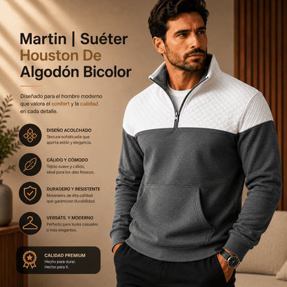 Martin | Suéter Houston De Algodón Bicolor