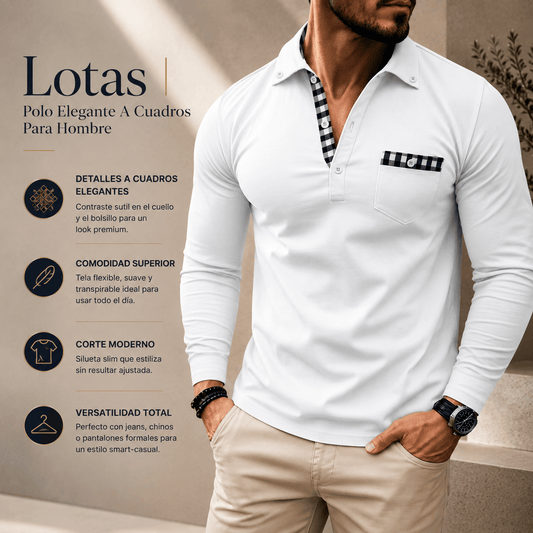 Lotas | Polo Elegante A Cuadros Para Hombre