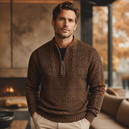 Miguel | Jersey de punto con detalle de cremallera.
