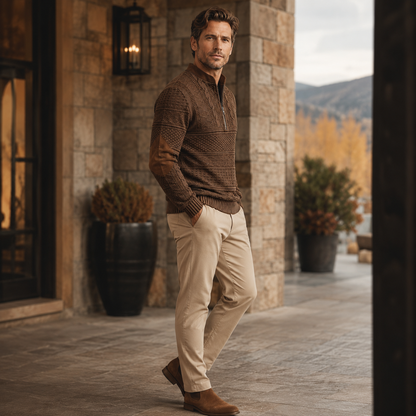 Miguel | Jersey de punto con detalle de cremallera.