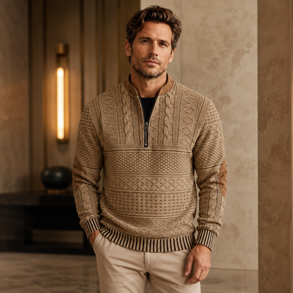 Miguel | Jersey de punto con detalle de cremallera.