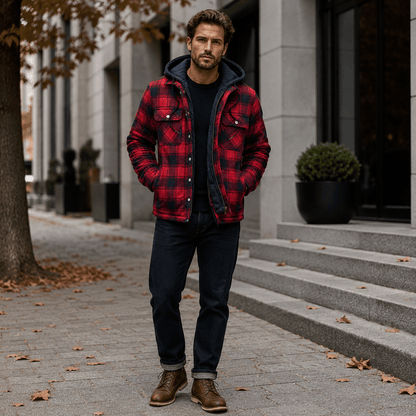 Gonzalo | Abrigo cálido de mezcla de lana premium