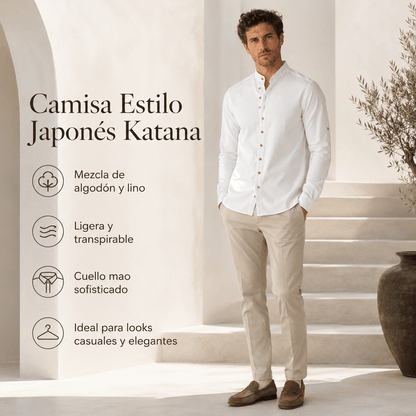 Camisa Estilo Japonés Katana