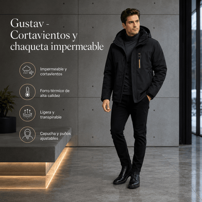 Gustav - Cortavientos y chaqueta impermeable