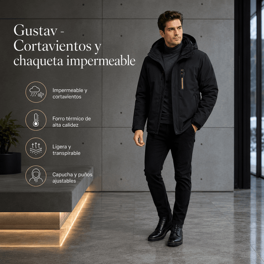 Gustav - Cortavientos y chaqueta impermeable