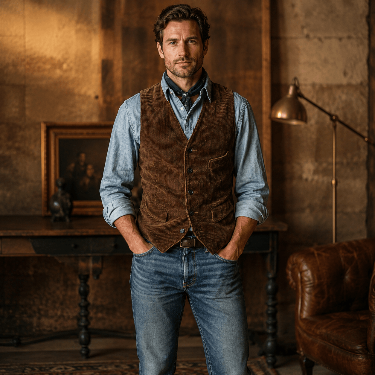 ADOLFO™| CHAQUETA Y CHALECO VINTAGE