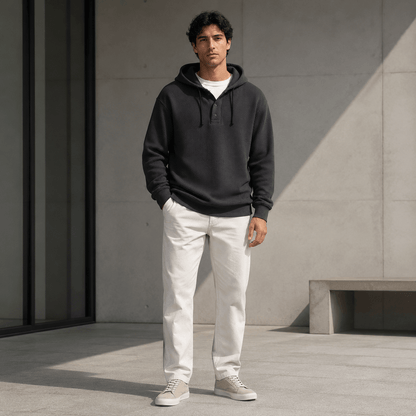 Sudadera con Capucha Waffle Bromley Premium
