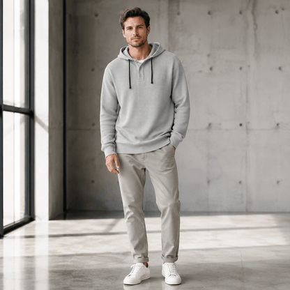 Sudadera con Capucha Waffle Bromley Premium