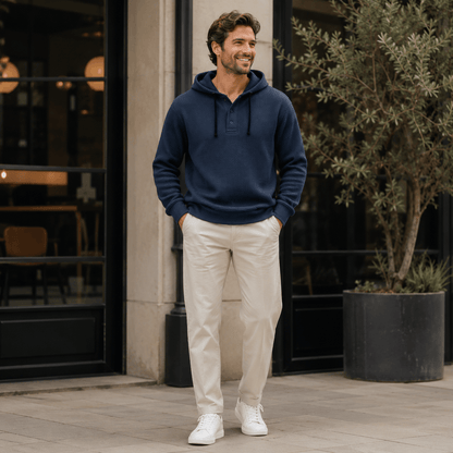 Sudadera con Capucha Waffle Bromley Premium