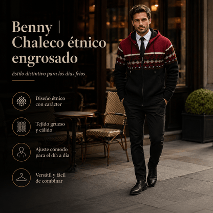 Benny | Chaleco étnico engrosado