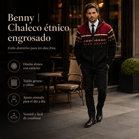 Benny | Chaleco étnico engrosado