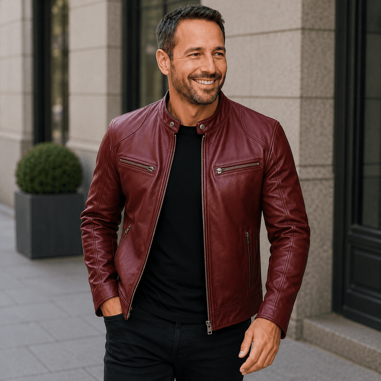 Álvarez | Chaqueta de Cuero Premium