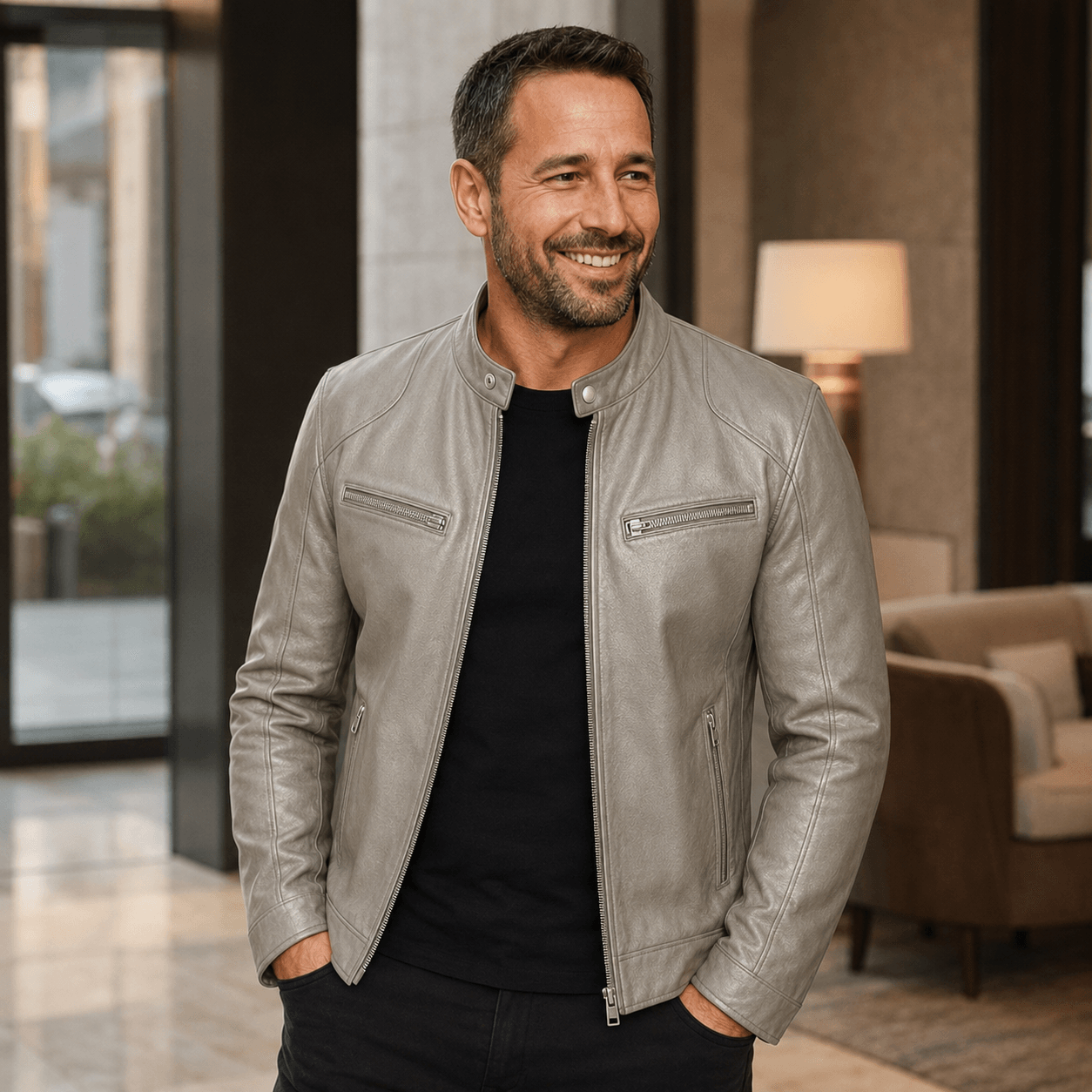 Álvarez | Chaqueta de Cuero Premium
