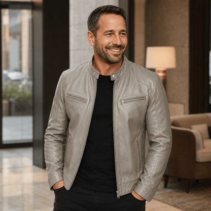 Álvarez | Chaqueta de Cuero Premium