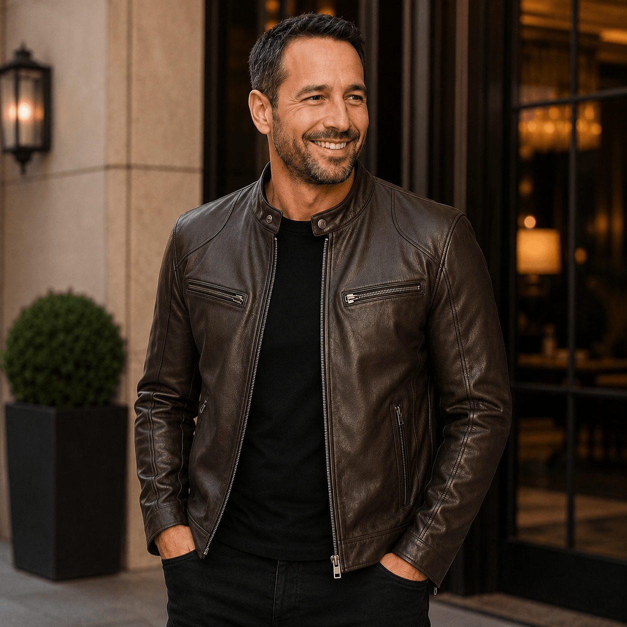 Álvarez | Chaqueta de Cuero Premium